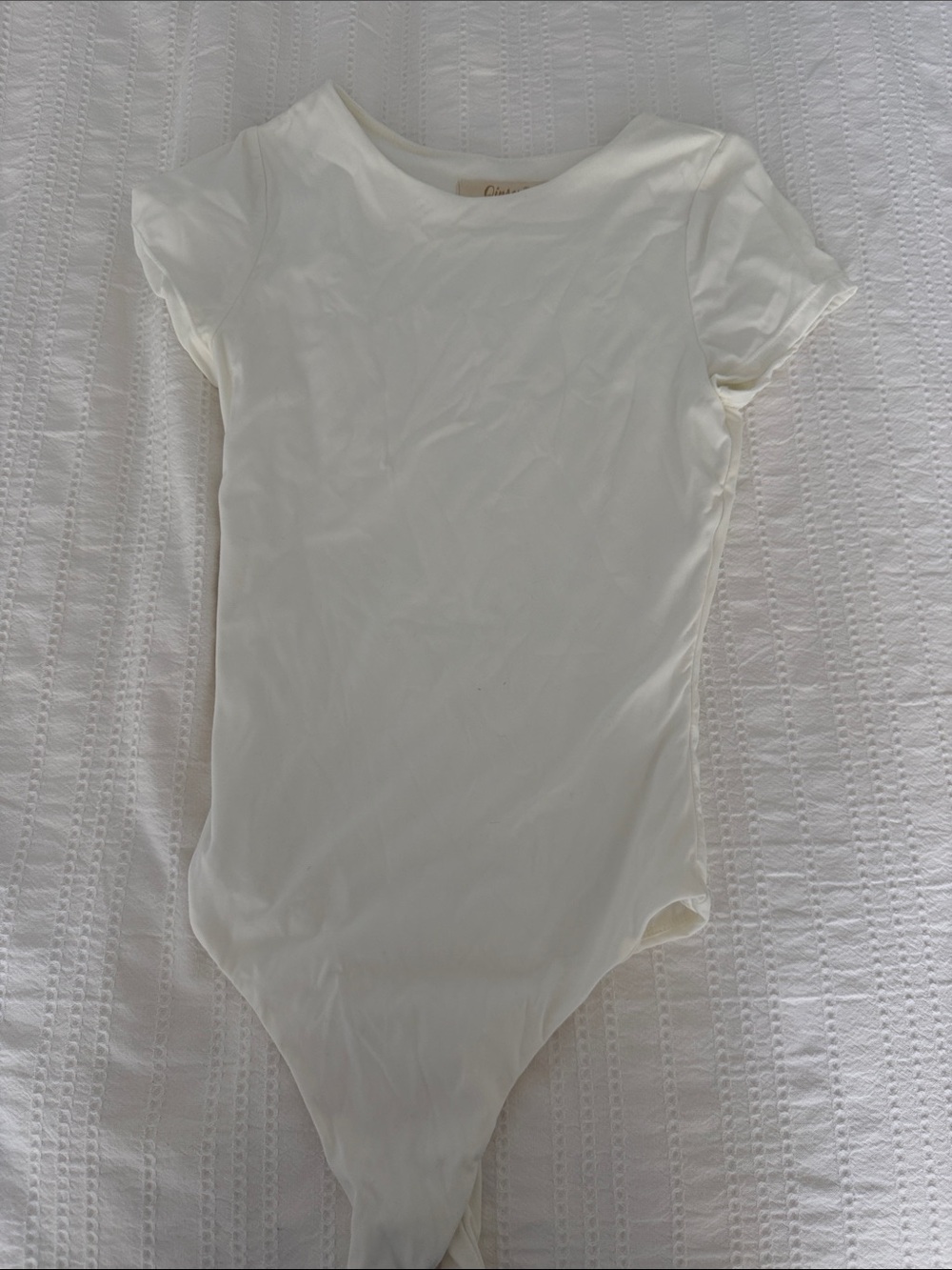 White Short Sleeve Bodysuit